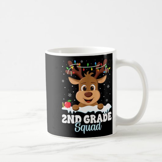 2nd Grade Teacher Christmas Second Grade Squad Rei Kaffeetasse (Rechts)