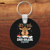 2nd Grade Teacher Christmas Second Grade Squad Rei Schlüsselanhänger (Vorderseite)