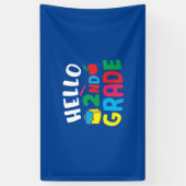 2nd Grade Teacher Hello 2nd Grade Banner (Vertikal)