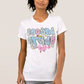 2nd Grade Teacher Pencil Coquette Bow T-Shirt (Vorderseite)