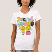 2nd Grade Teacher Pencil Coquette Bow T-Shirt (Vorderseite)