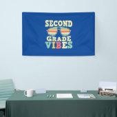 2nd Grade Teacher Second Grade Vibes Banner (Messeveranstaltung)