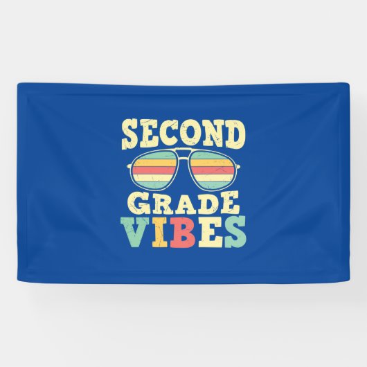 2nd Grade Teacher Second Grade Vibes Banner (Horizontal)
