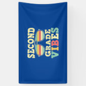 2nd Grade Teacher Second Grade Vibes Banner (Vertikal)