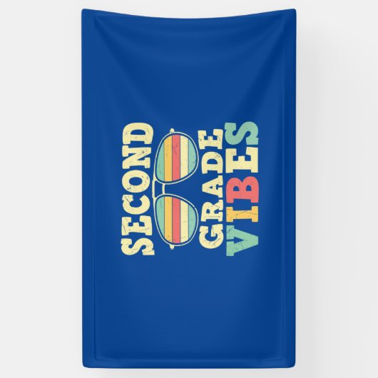 2nd Grade Teacher Second Grade Vibes Banner (Vertikal)