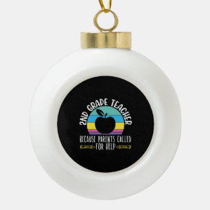 2nd Grade Teacher Shirts I Love My Second Graders Keramik Kugel-Ornament