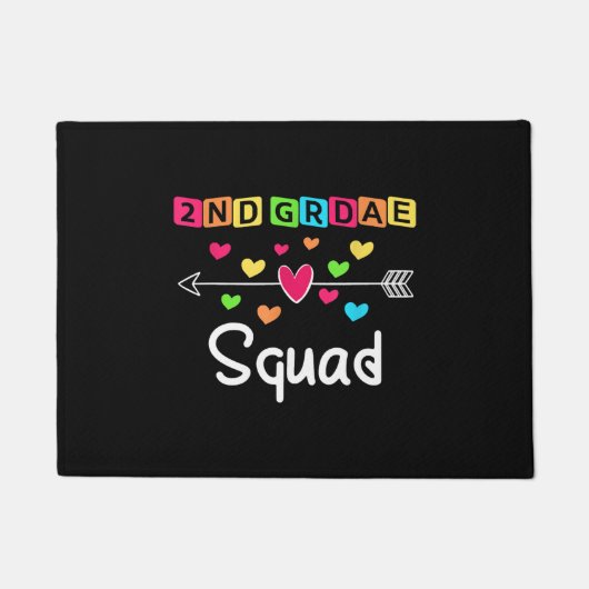 2nd grade Teacher Shirts School Team Second Grade Fußmatte (Vorderseite)