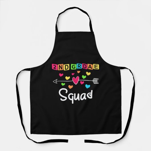 2nd grade Teacher Shirts School Team Second Grade Schürze (Vorderseite)