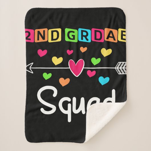 2nd grade Teacher Shirts School Team Second Grade Sherpadecke (Vorderseite)