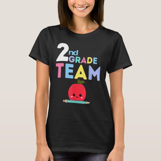 2nd Grade Team Back To School Teacher Student Kid T-Shirt (Vorderseite)