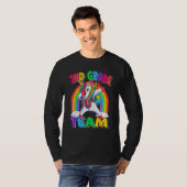 2nd Grade Team Dabbing Unicorn Back to School Kids T-Shirt (Vorne ganz)