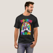 2nd Grade Team Dabbing Unicorn Back to School Kids T-Shirt (Vorne ganz)
