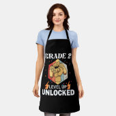 2nd Grade Unlocked Level Up Back To School First Schürze (Getragen)