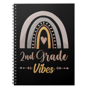 2nd Grade Vibes Second Grade Back to School Notizblock
