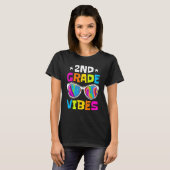2nd Grade Vibes Sunglasses Back To School Student T-Shirt (Vorne ganz)