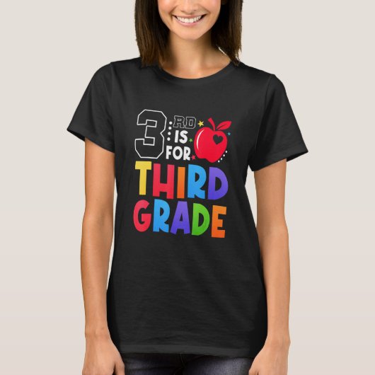 2nd Is For Second Grade Teacher First Day Of Schoo T-Shirt (Vorderseite)