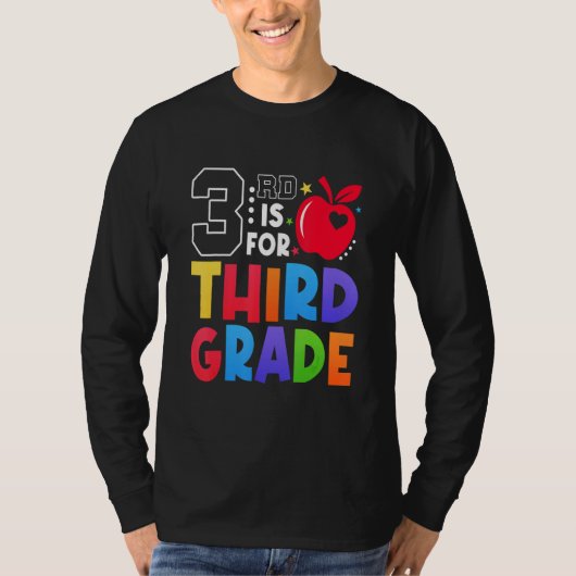 2nd Is For Second Grade Teacher First Day Of Schoo T-Shirt (Vorderseite)