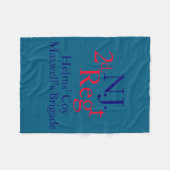 2nd New Jersey Regiment  Fleecedecke (Vorderseite (Horizontal))