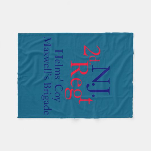 2nd New Jersey Regiment  Fleecedecke (Vorderseite (Horizontal))
