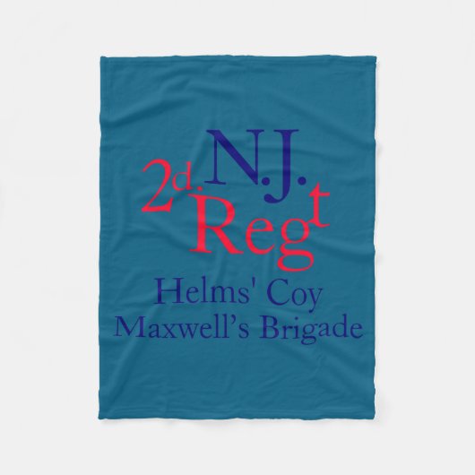 2nd New Jersey Regiment Fleecedecke (Vorderseite)