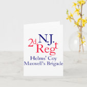 2nd New Jersey Regiment Karte (Gelbe Blume)