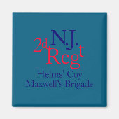 2nd New Jersey Regiment  Magnet (Vorne)