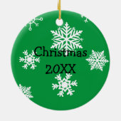 2ND Place Gewinner Ugly Sweater Contest Medaille Keramik Ornament (Hinten)