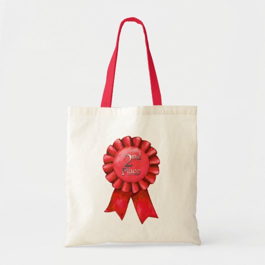 2nd Place Ribbon Shopping Bag Tragetasche (Vorne)