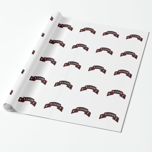 2nd Ranger Battalion - 2. Ranger-Bataillon Geschenkpapier (Ungerollt)