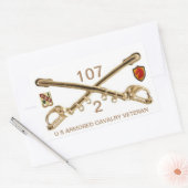 2ND Squadron 107. ACR Rechteckiger Aufkleber (Umschlag)