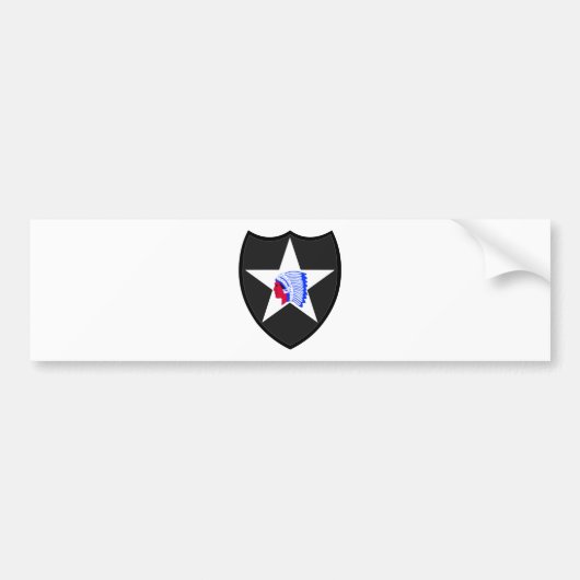 2nd U.S. Infantry Autoaufkleber (Vorne)