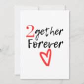 2nd wedding anniversary karte (Vorderseite)