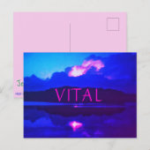 2Neue VITAL Heat Lightning Postkarte (Vorne/Hinten)