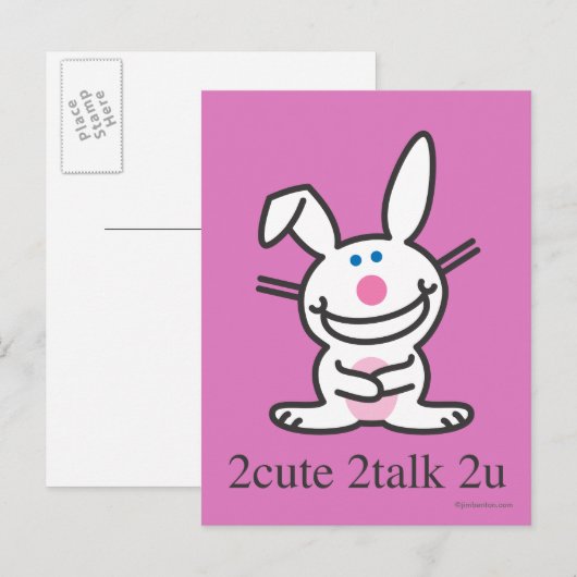 2niedlich 2talk 2u postkarte (Vorne/Hinten)