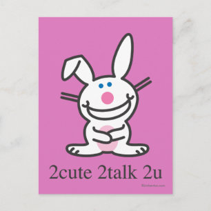 2niedlich 2talk 2u postkarte