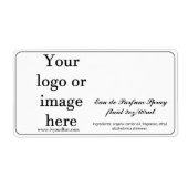 2oz-weiße Vorlagengröße Parfüm-Sprühflasche-Etiket (Vorne)