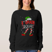 2rd Grade Elf Squad Matching Teach Christmas Schoo Sweatshirt (Vorderseite)
