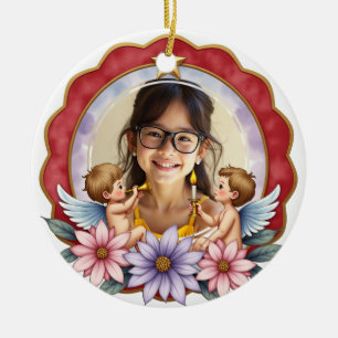 2seitige Erinnerung Für immer in unseren Herzen: Keramik Ornament