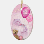 2seitige, individuell anpassbare Kindertür-Gefahr Keramik Ornament (Links)