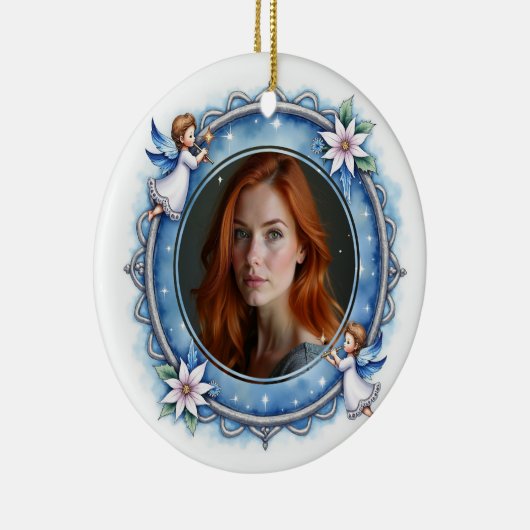 2sided Memorial Celestial Remembrance Keramik Ornament (Rechts)