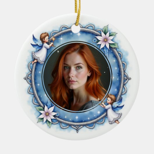 2sided Memorial Celestial Remembrance Keramik Ornament (Vorne)