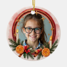 2sided Memorial Christmas Warm Glow Keramik Ornament