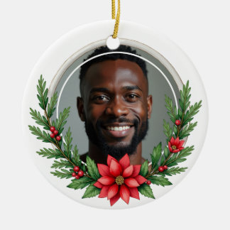 2sided Memorial Forever in Bloom Keramik Ornament