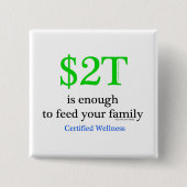 $2T ist genug Button (Vorderseite)