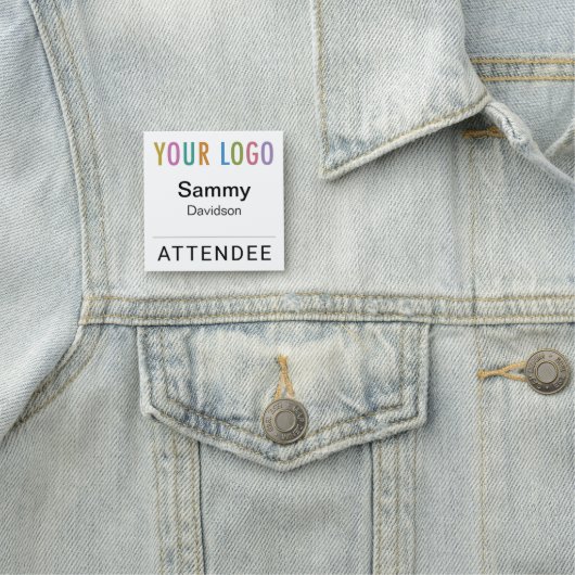 2x2 Abzeichen-Event-Logo-Button oder Magnetic Namensschild (Beispiel)