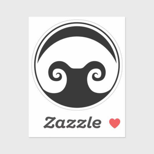 2x2" Aldarion Sticker Schwarz (Blatt)