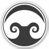 2x2" Aldarion Sticker Schwarz (Vorderseite)