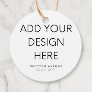 2x2" Circle-Tag-Druck Geschenkanhänger