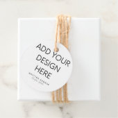 2x2" Kreis-Tag-Drucken Geschenkanhänger (Beispiel)