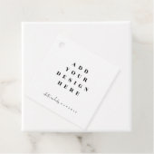 2x2" Quadratmarkezeichen drucken Geschenkanhänger (Beispiel)